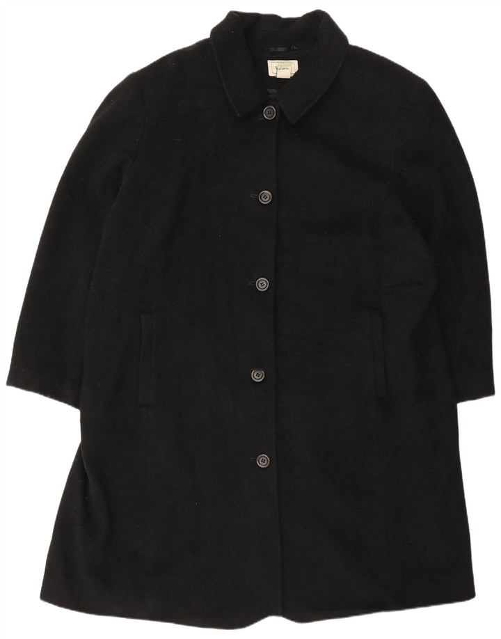 L.L.Bean Manteau Femme UK 20 2XL Laine Noire