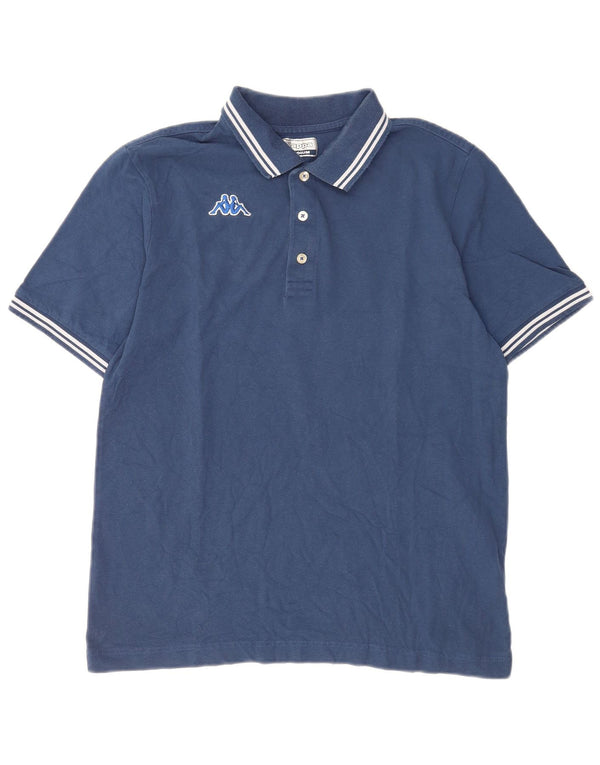 Kappa Polo Homme Bleu Moyen Rayé