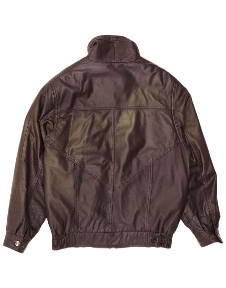 Veste en cuir homme vintage IT 48 Cuir marron moyen