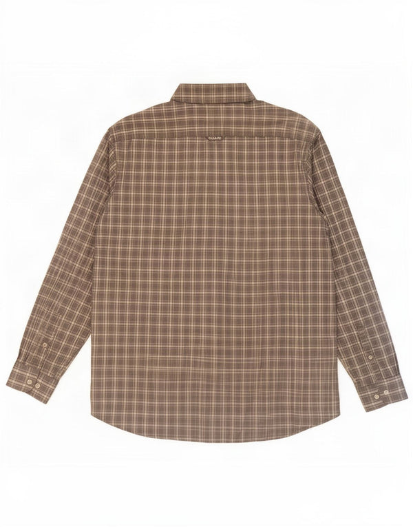 Gant Chemise en flanelle coupe régulière XL gris à carreaux en coton pour homme