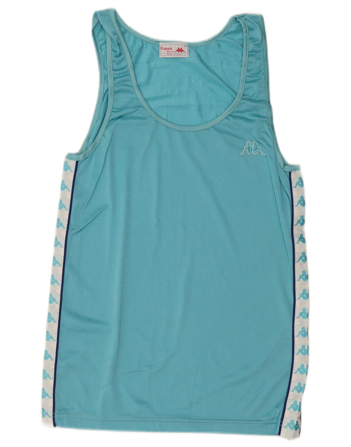 KAPPA Débardeur Graphique IT 46 Small Bleu Colorblock Polyamide Homme