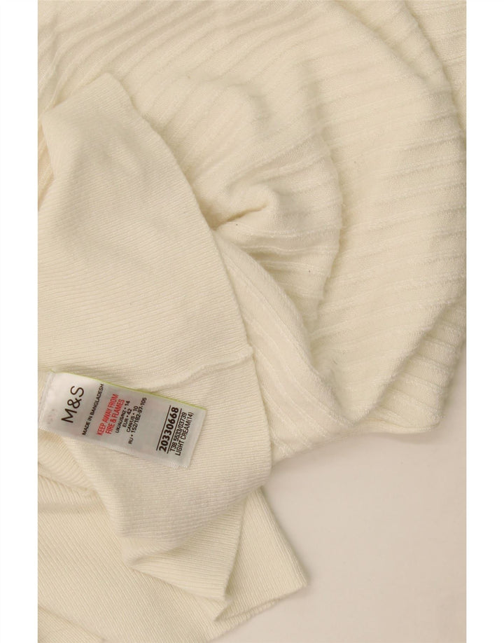 Marks & Spencer Pull col bateau pour femme UK 14 Medium Off White