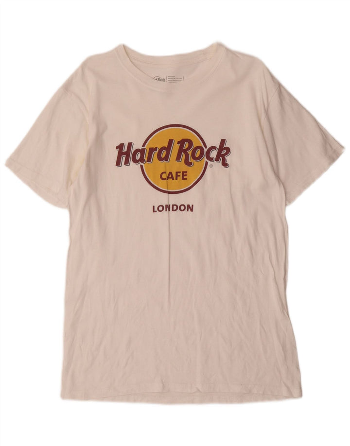 HARD ROCK CAFE T-Shirt Graphique Londres Homme Blanc Moyen Coton