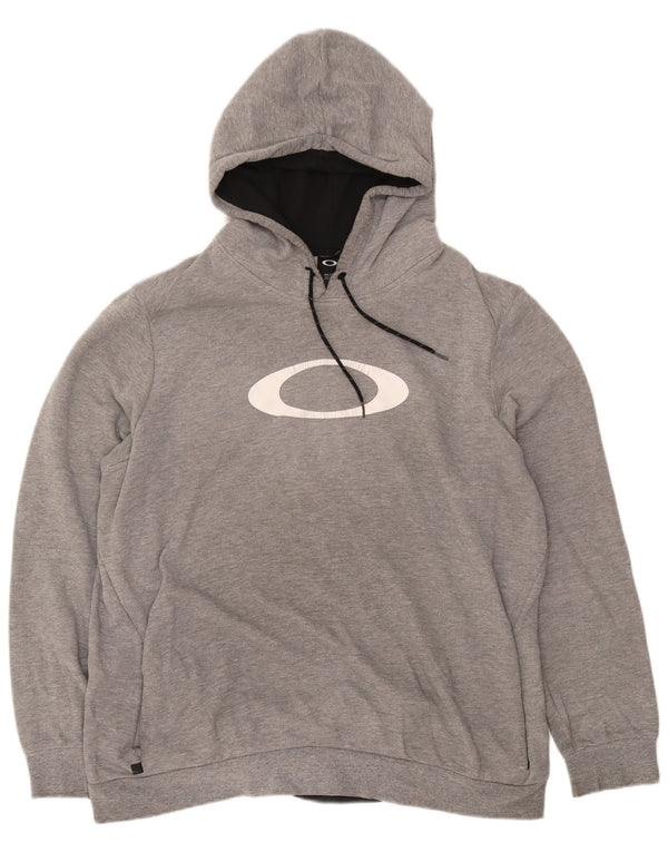 Oakley Pull à capuche graphique pour homme 2XL Gris moucheté