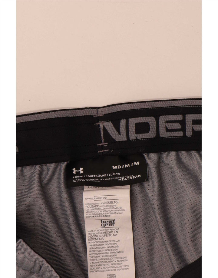 Under Armour Short de Sport Loose Fit Homme Gris Moyen Polyester Sports