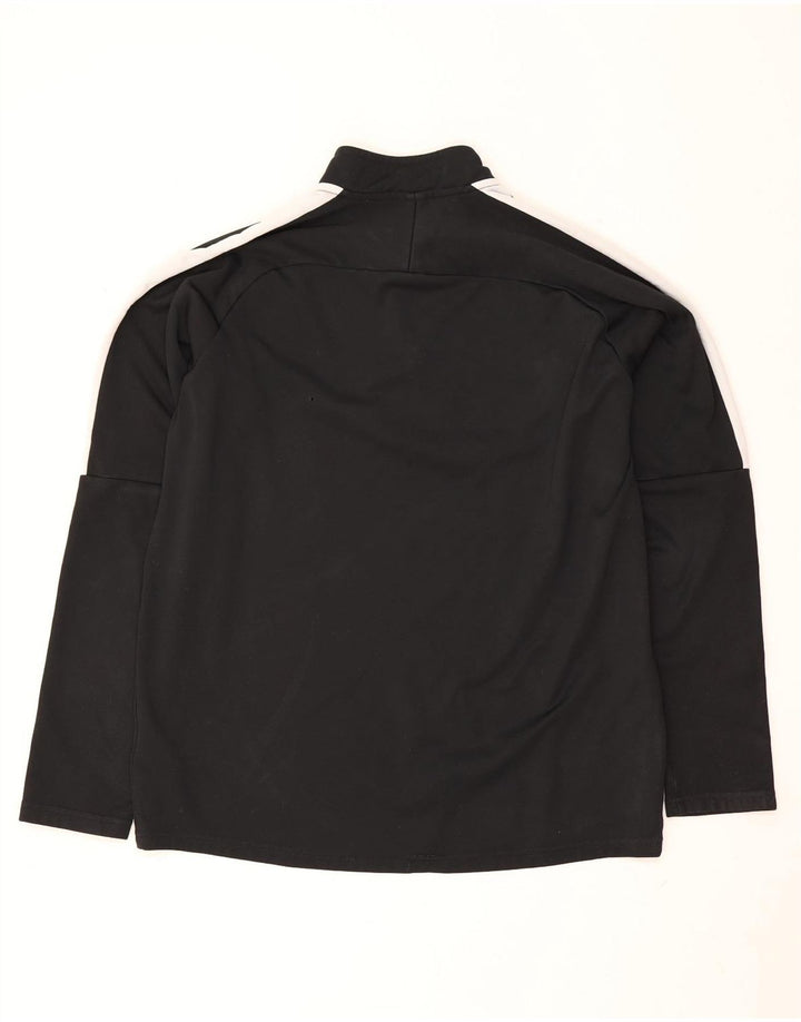 Haut de survêtement Nike Dri Fit Zip Neck pour homme, color block, noir moyen