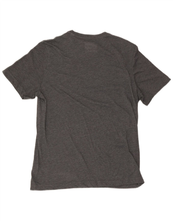 Reebok Homme Regular Fit Graphic T-Shirt Top Large Gris Moucheté Polyester