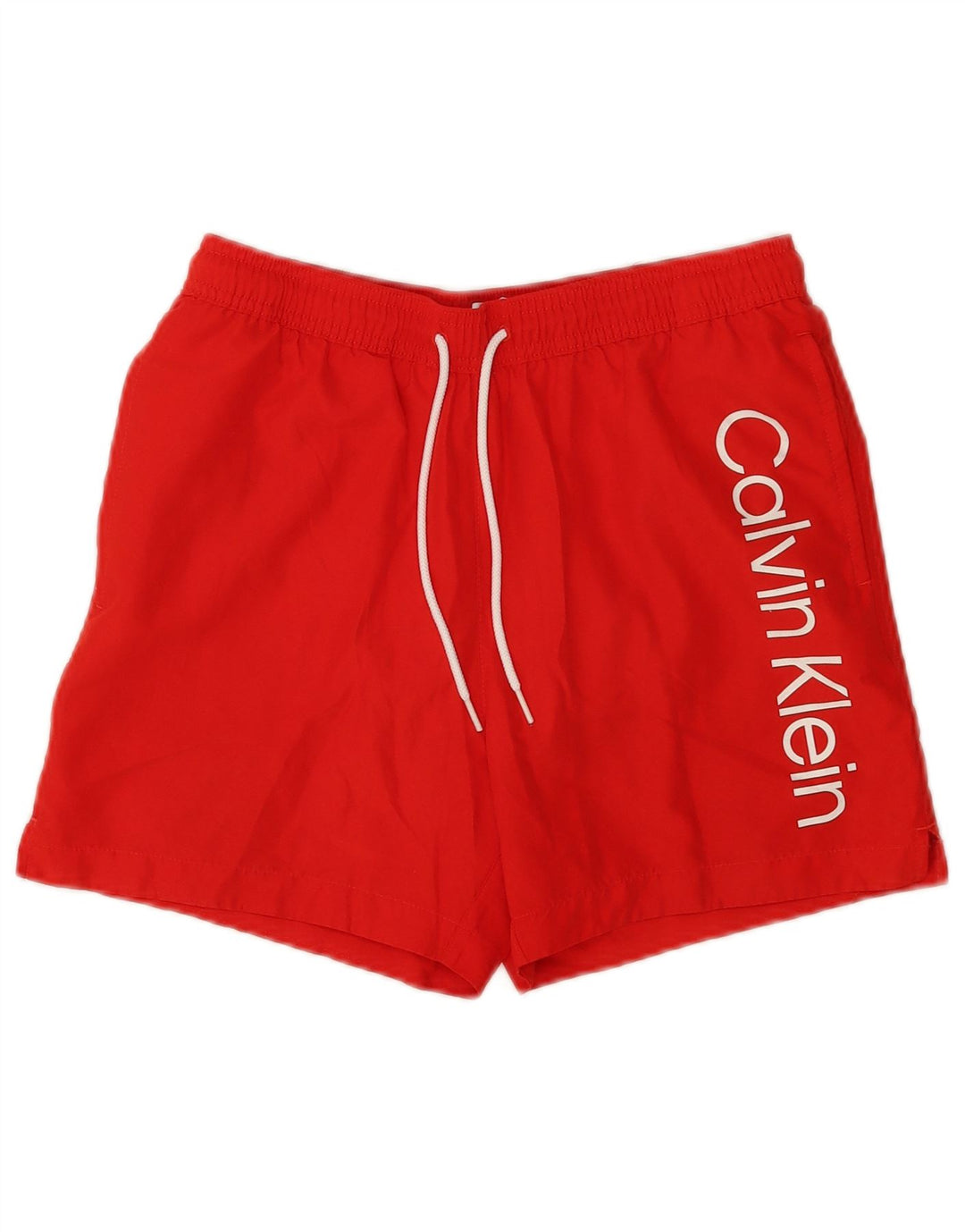 Calvin Klein Short de bain graphique pour homme, petit, rouge, polyester