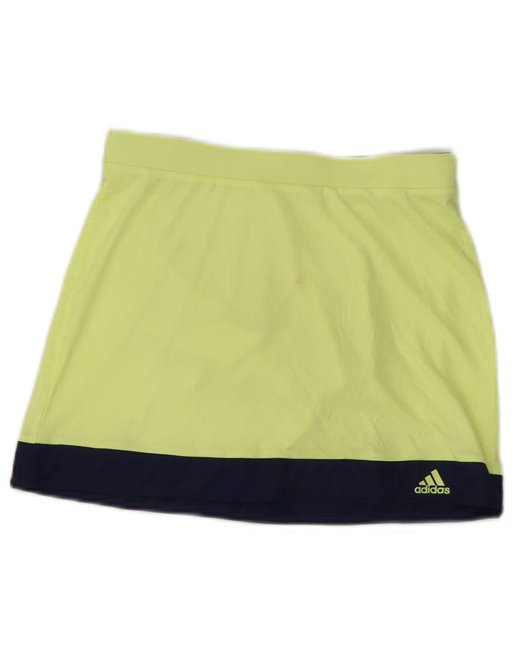 Adidas Filles Climalite Skort 11-12 ans Jaune Colorblock Polyester