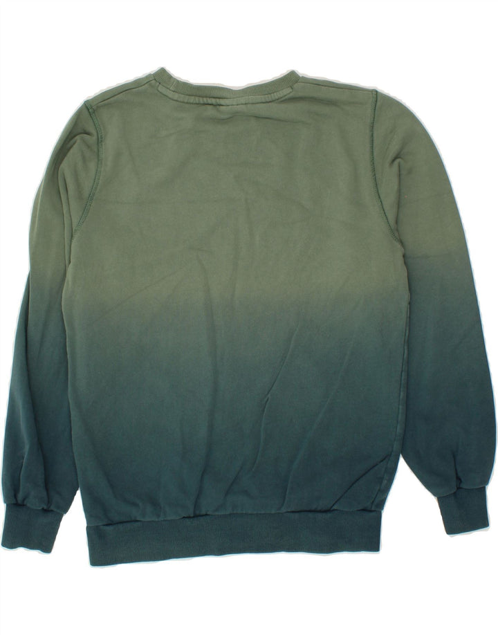 SUPERGA Boys Graphic Sweatshirt Jumper 14-15 Years Medium  Green Vintage Superga and Second-Hand Superga from Messina Hembry 
