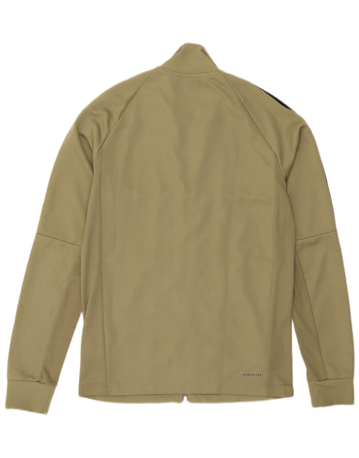 Adidas Hommes Aeroready Survêtement Top Veste Petit Kaki Polyester