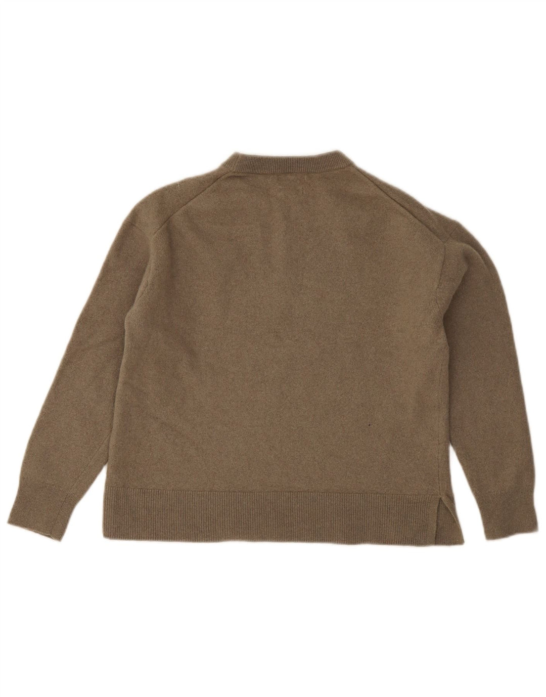 Massimo Dutti Pull à col rond pour femme UK 14 Grande laine grise