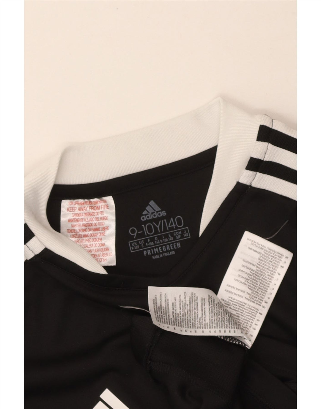 ADIDAS Boys Aeroready T-Shirt Top 9-10 Years Black Polyester