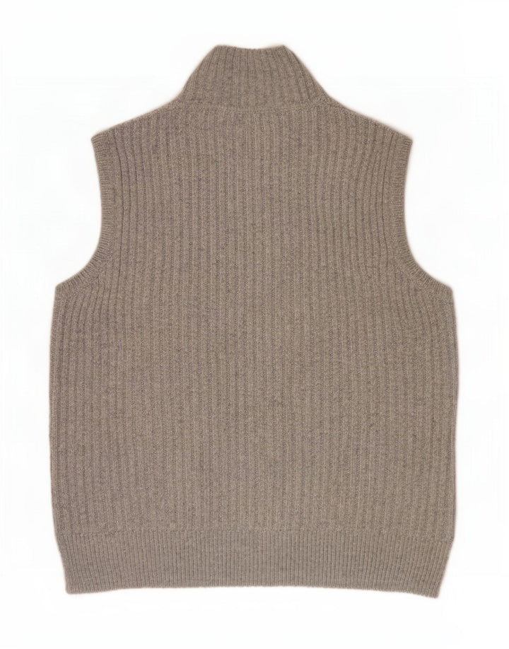 Marks & Spencer Débardeur Gilet Homme Gris Moyen Géométrique Polyester