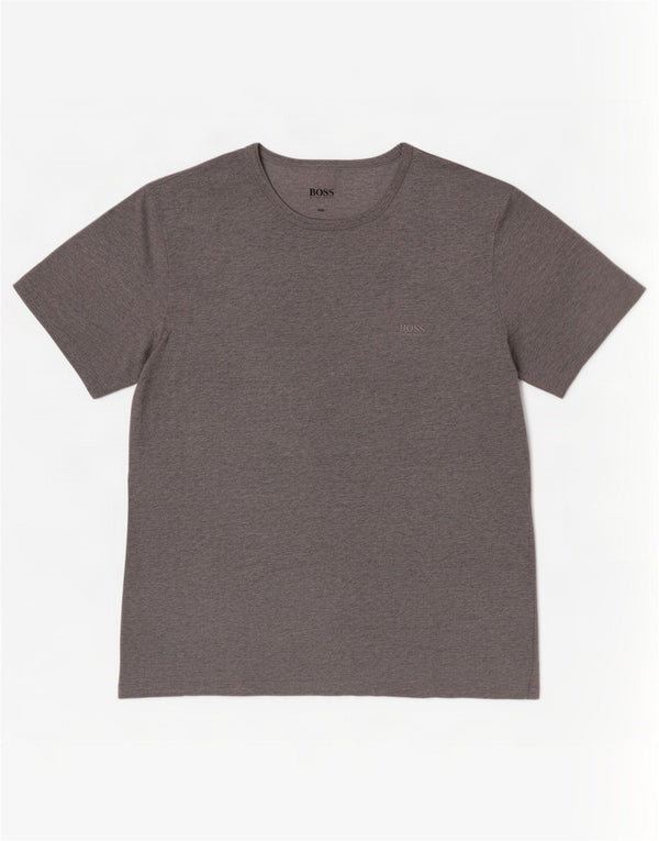 Hugo Boss T-Shirt Homme Top 2XL Gris Moucheté Coton