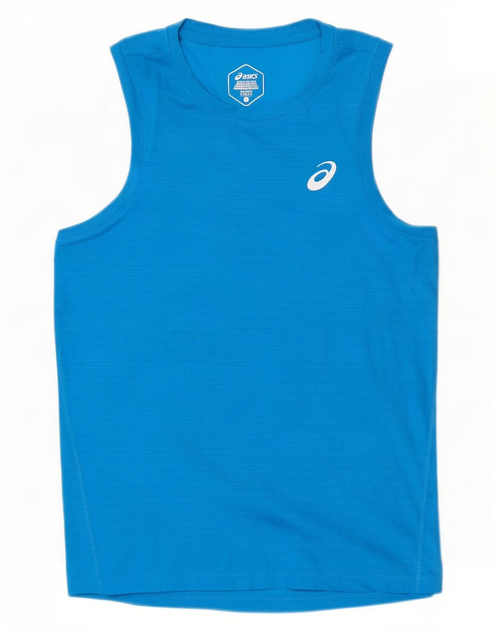 Asics Débardeur Homme Petit Bleu Polyester