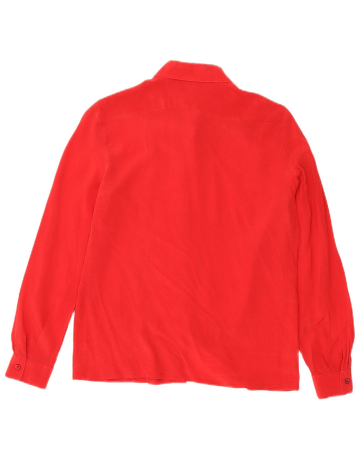 Chemisier chemise femme vintage IT 42 Rouge Moyen