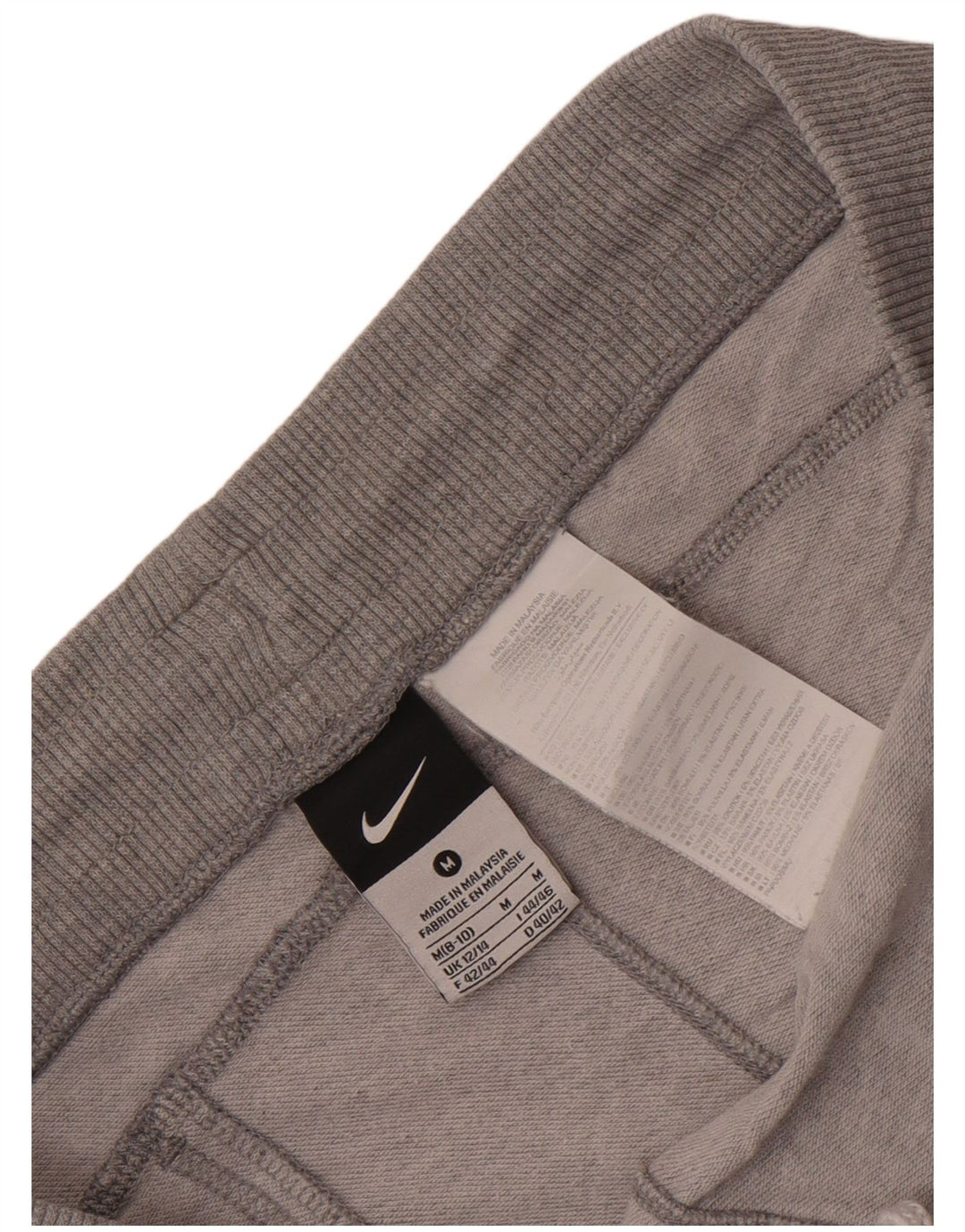 Nike Short de sport pour femme UK 12/14 Gris moyen en coton