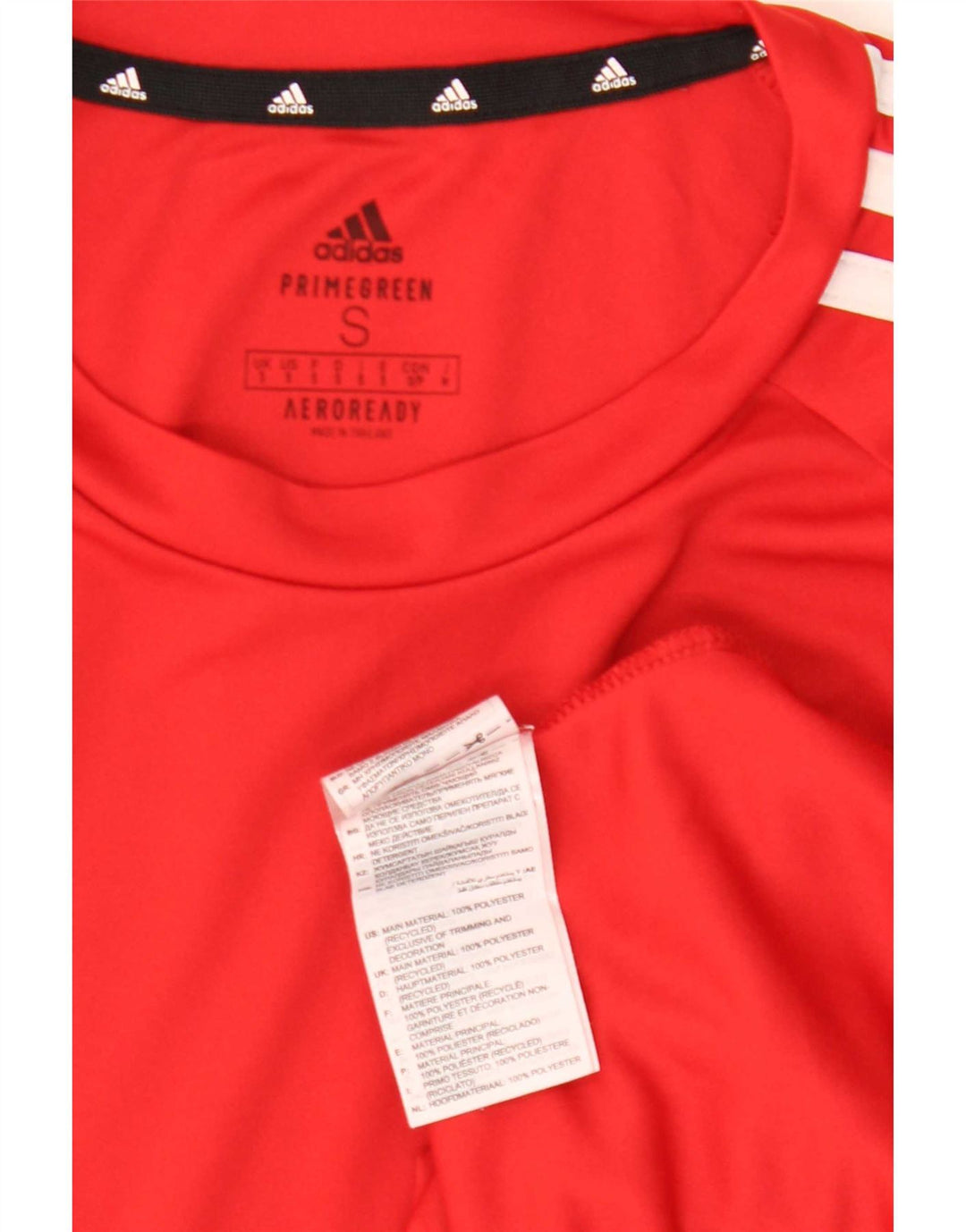 Adidas Hommes Aeroready T-Shirt Haut Petit Rouge Polyester