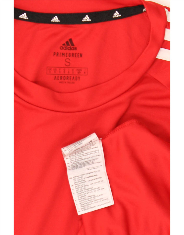 Adidas Hommes Aeroready T-Shirt Haut Petit Rouge Polyester