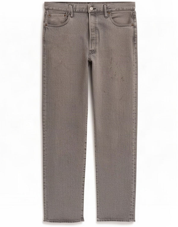 Levi's Mens 502 Tapered Jeans W36 L30 Gris Coton