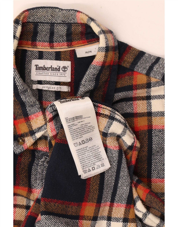 Timberland Chemise Regular Fit Flanelle Homme Coton à Carreaux Multicolore Moyen