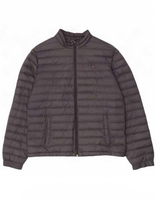 Tommy Hilfiger Veste matelassée pour hommes UK 44 2XL Gris Nylon
