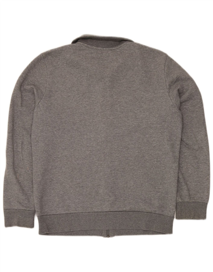 PUMA Mens Tracksuit Top Jacket Small Grey Cotton