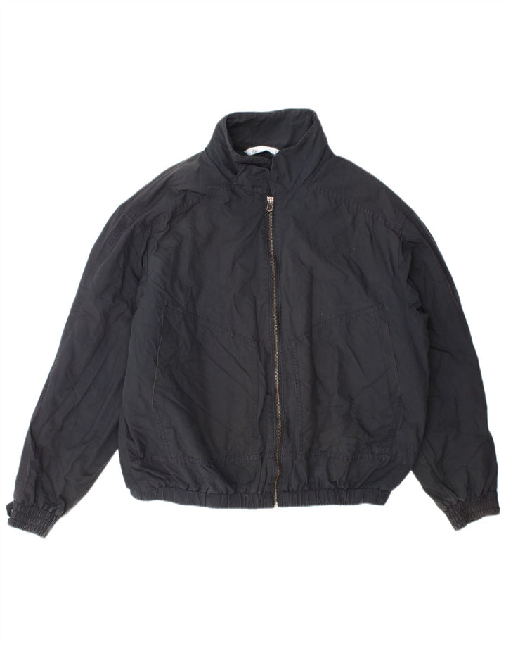 Zara Veste Bomber Homme UK 40 Large Bleu Marine Polyester