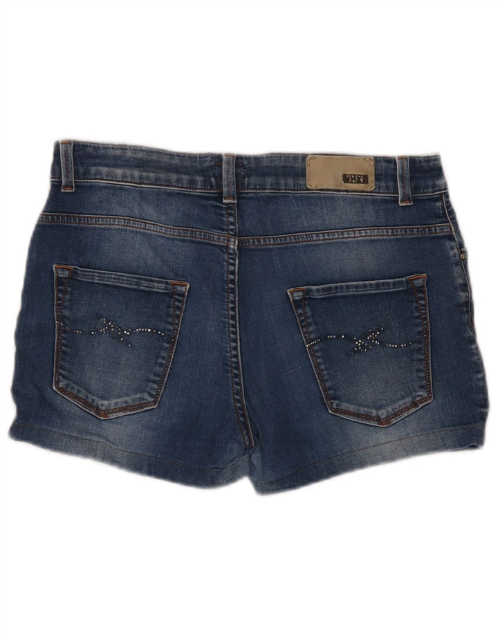 Femme Trussardi Short En Jean W34 Large Bleu Marine