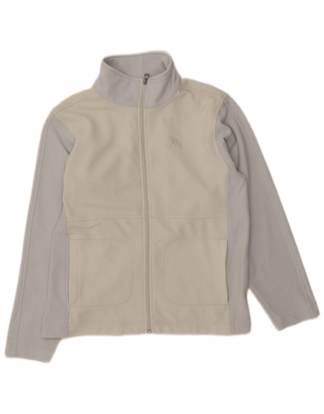 KAPPA Veste de survêtement pour femme UK 14 Medium Off White Colourblock
