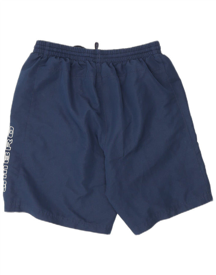 Umbro Short de Sport Graphique Homme Bleu Marine Moyen Polyester