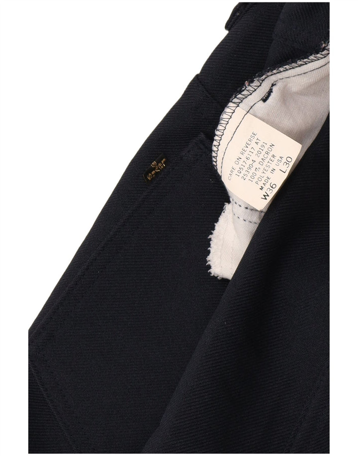 LEVI'S Pantalon Droit Casual Homme W36 L30 Bleu Marine Polyester