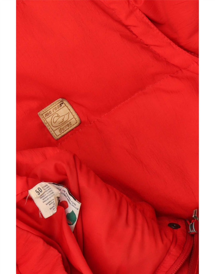 MC Ross Veste matelassée à capuche pour hommes IT 50 Large Rouge Polyamide