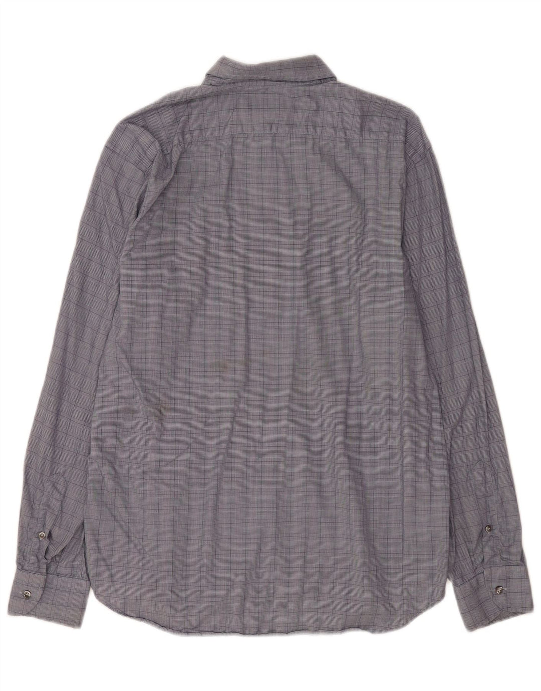 Roccobarocco Chemise Homme Taille 42 16 1/2 Grand Coton à Carreaux Bleu