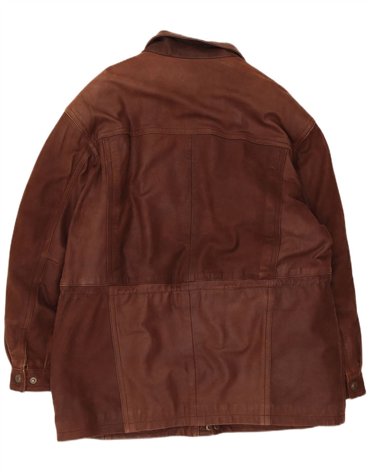 Hidepark Veste en cuir pour homme UK 40 Grand cuir marron