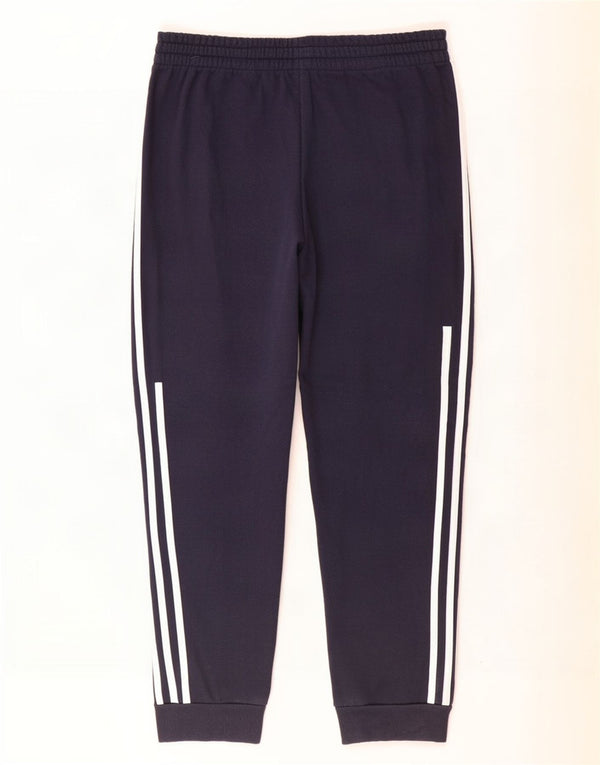 Adidas Pantalon de survêtement pour homme en coton bleu marine Taille L
