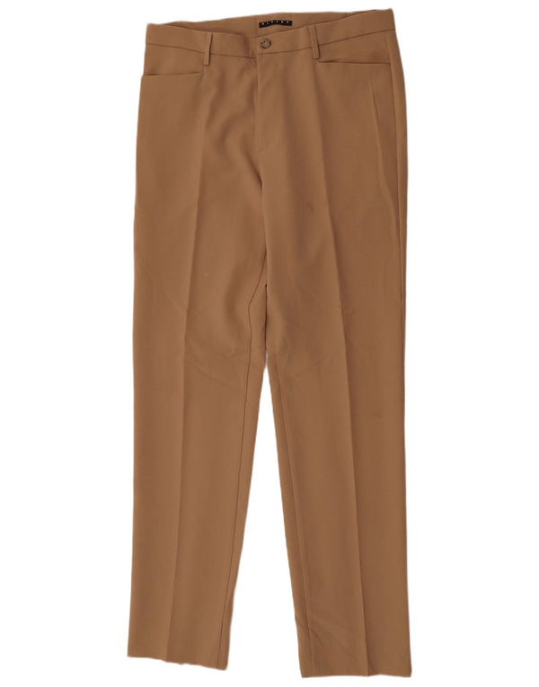 Sisley Pantalon décontracté slim femme IT 50 XL W32 L34 Marron Polyester