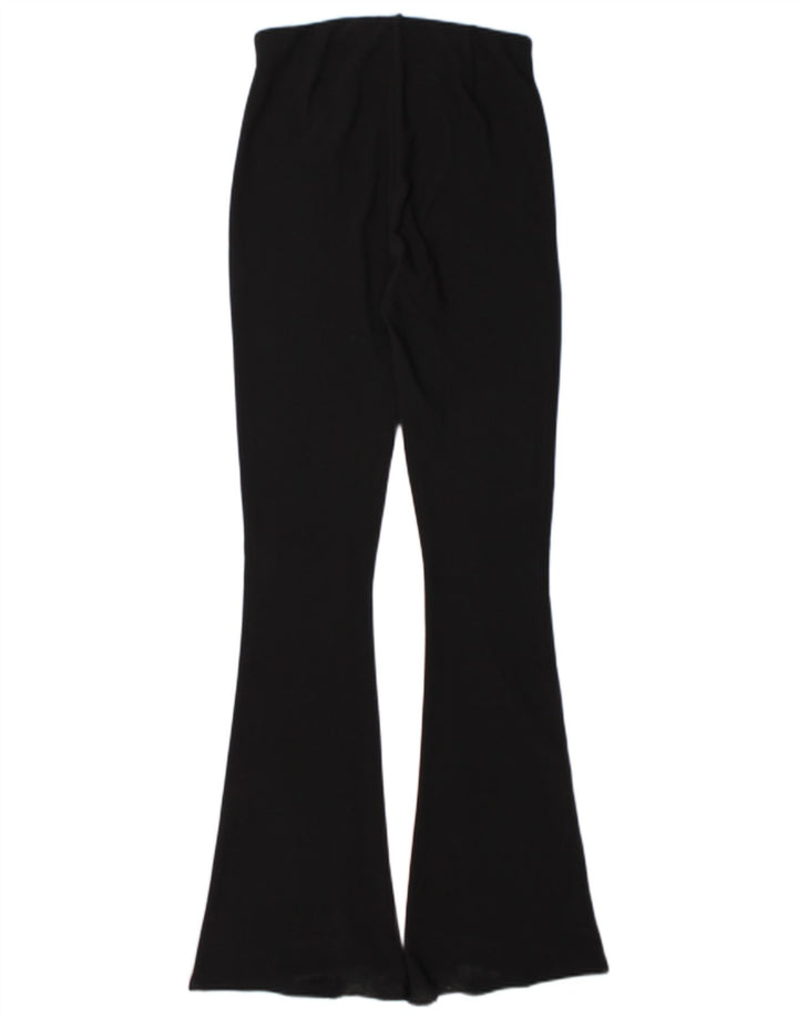Zara Femmes Flare Leggings UK 44 Medium Noir Polyester