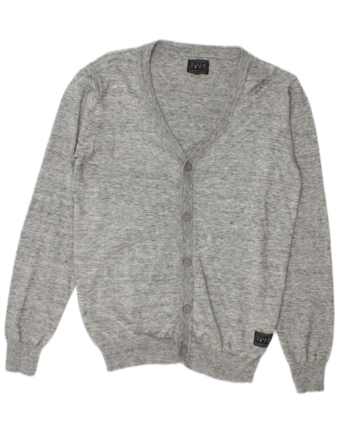 Billabong Pull Cardigan Homme Gris Moyen Moucheté Coton