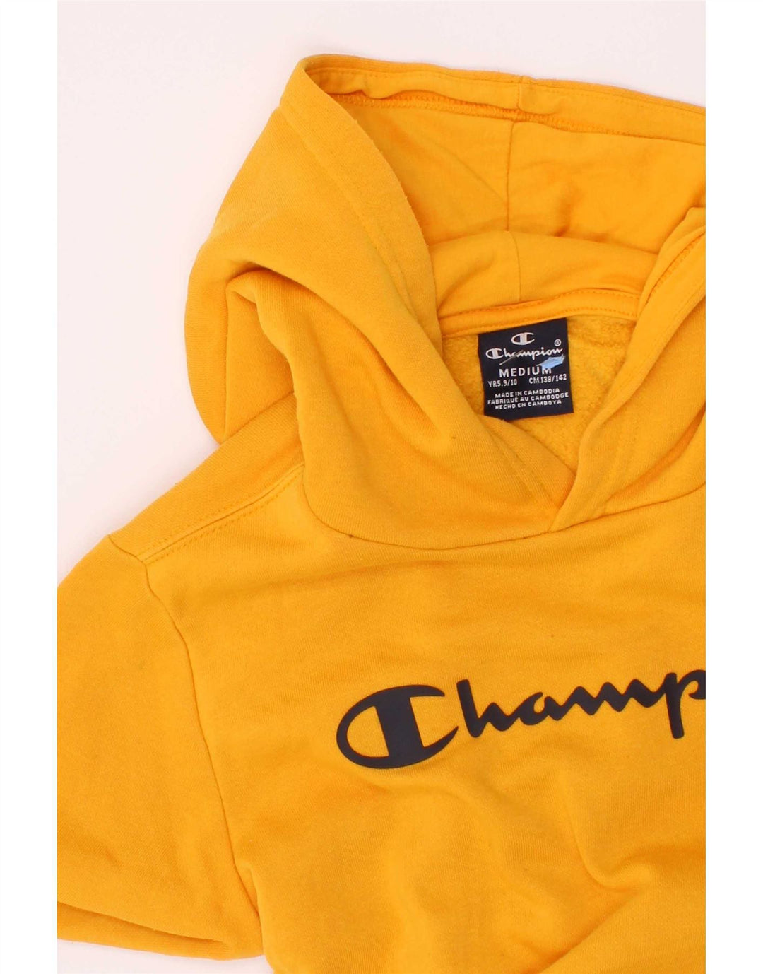 Champion Pull à capuche graphique pour garçon 9-10 ans Jaune moyen