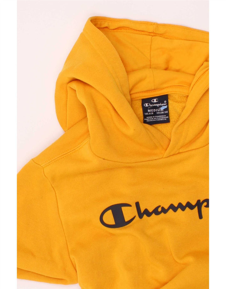 Champion Pull à capuche graphique pour garçon 9-10 ans Jaune moyen