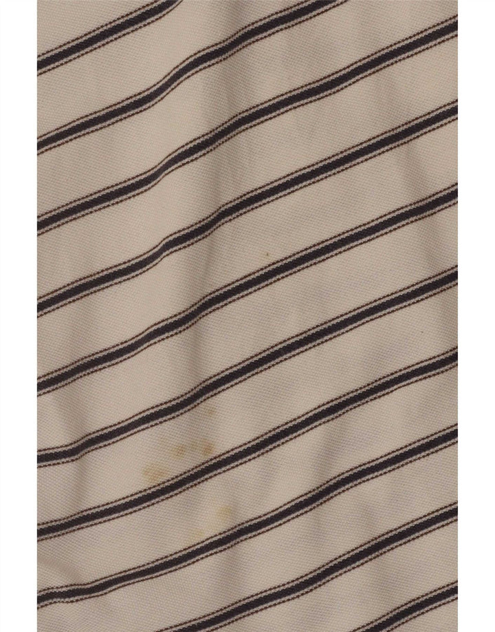 Invicta Polo Homme IT 48 Coton Rayé Blanc Moyen