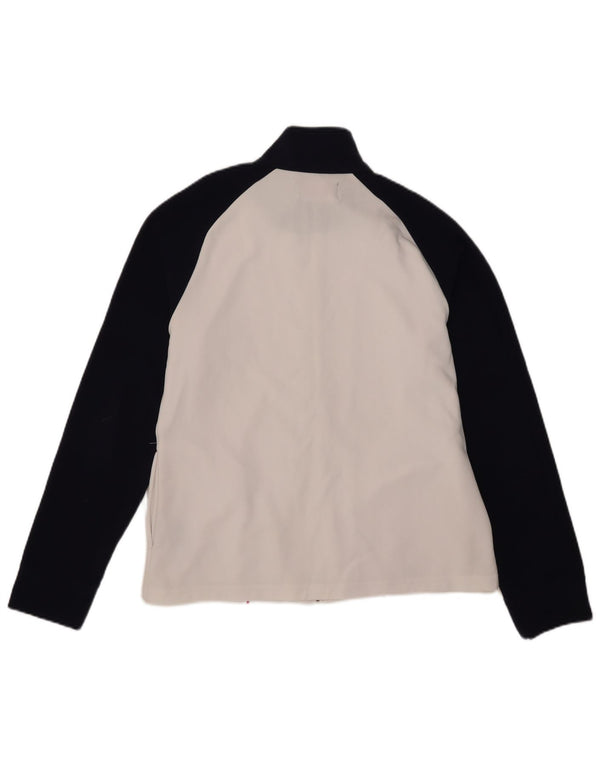 Kappa Veste de survêtement pour femme UK 20 2XL Blanc Colorblock Polyester