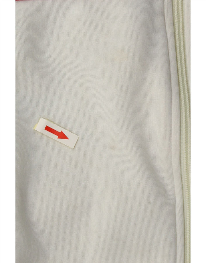 Adidas Veste de survêtement pour homme Large Blanc Colorblock Polyester