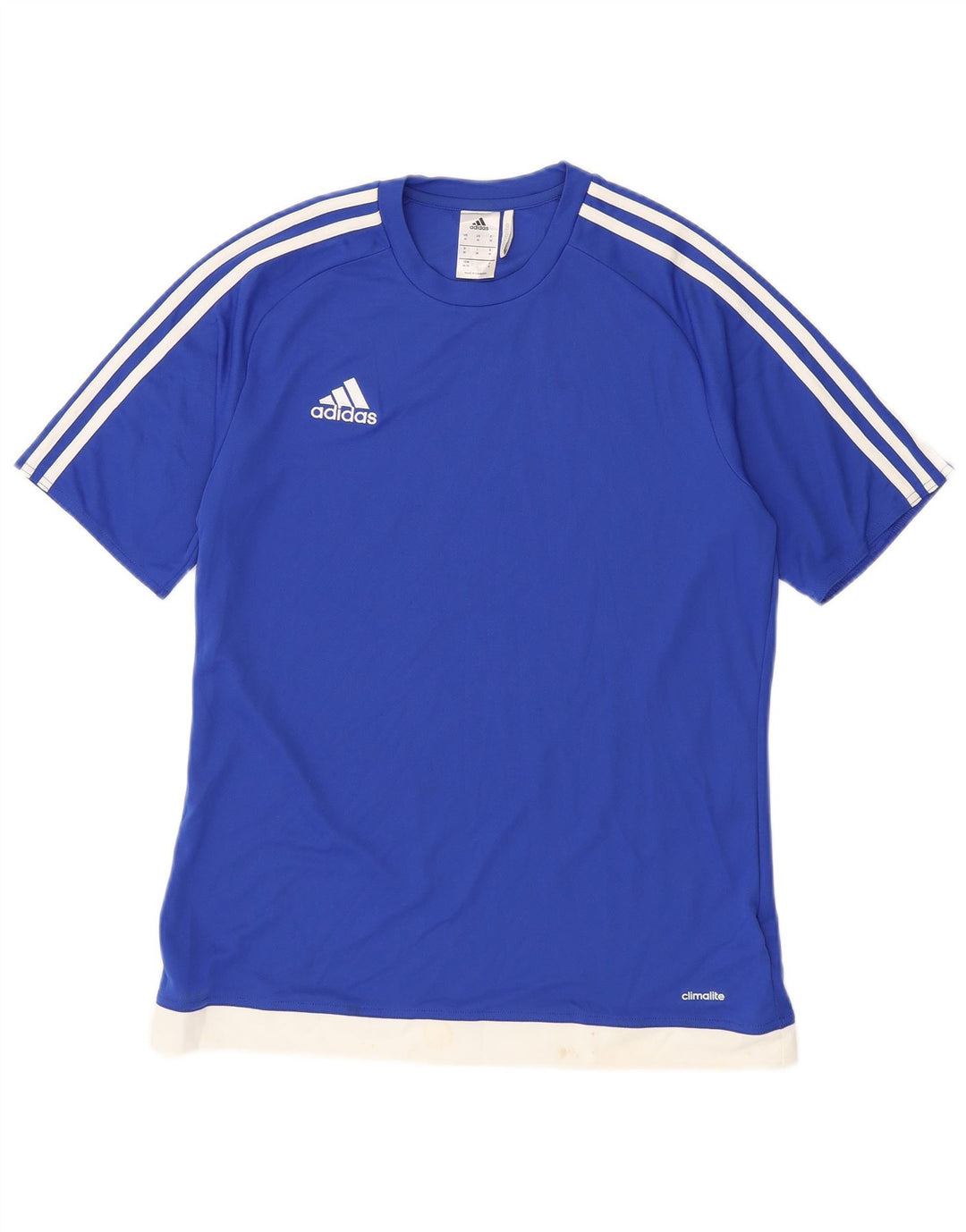 ADIDAS T-Shirt Climalite Homme Bleu Moyen Polyester Colorblock