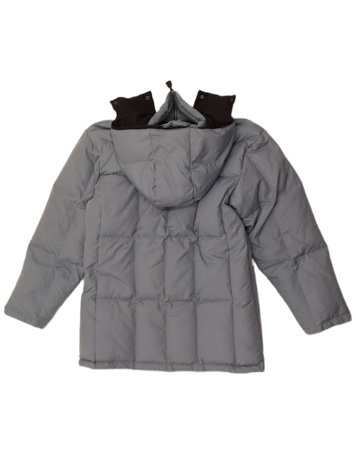 Asics Veste matelassée à capuche pour hommes UK 36 Small Bleu Polyester