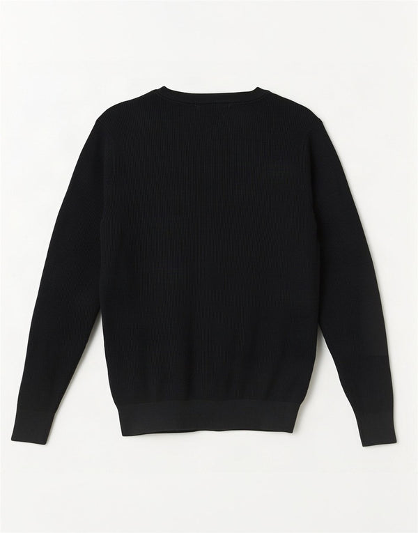 Zara Pull ras du cou pour homme en coton vert petit