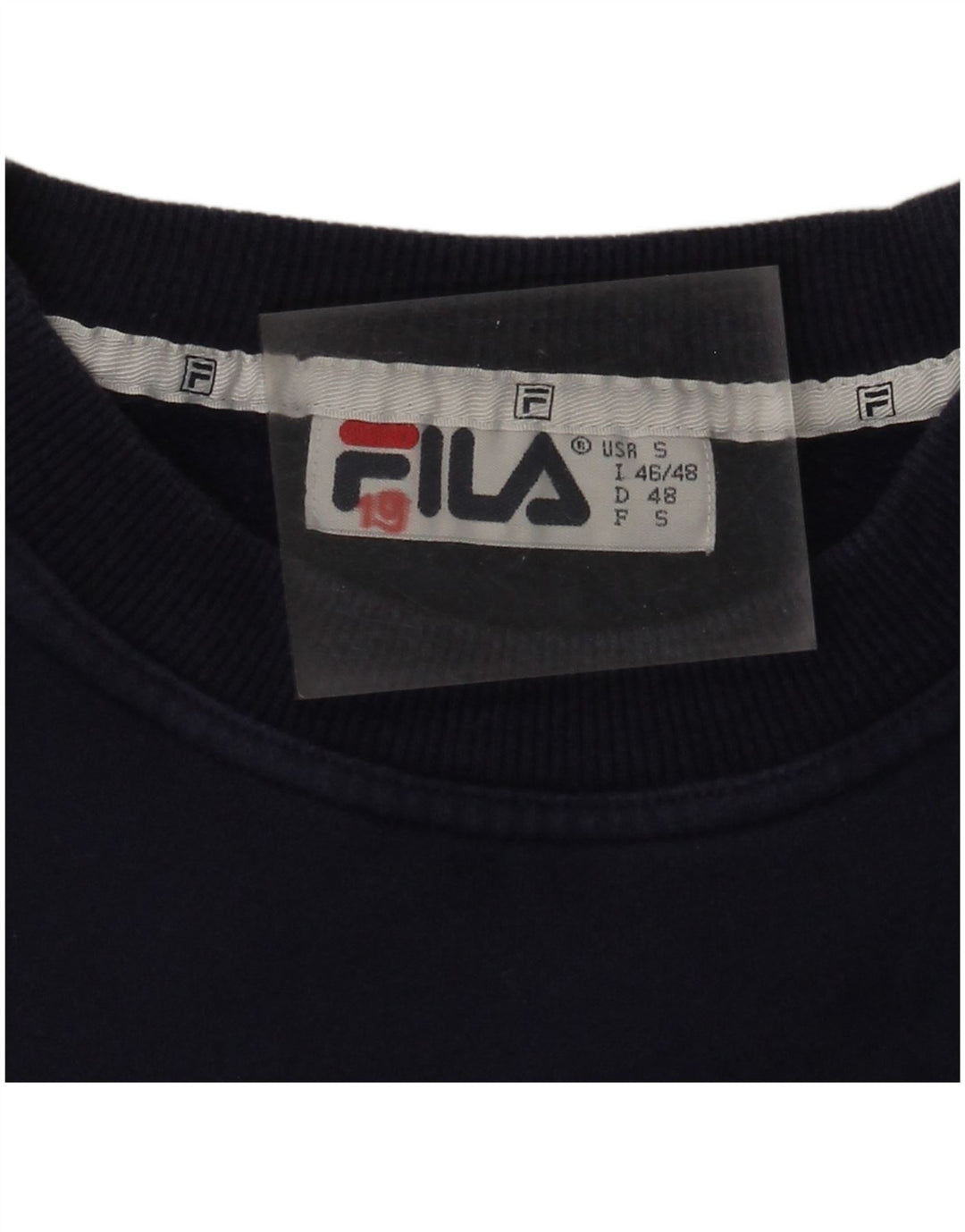 Fila Sweat-shirt graphique pour homme IT 46/48 Small Bleu marine Colourblock
