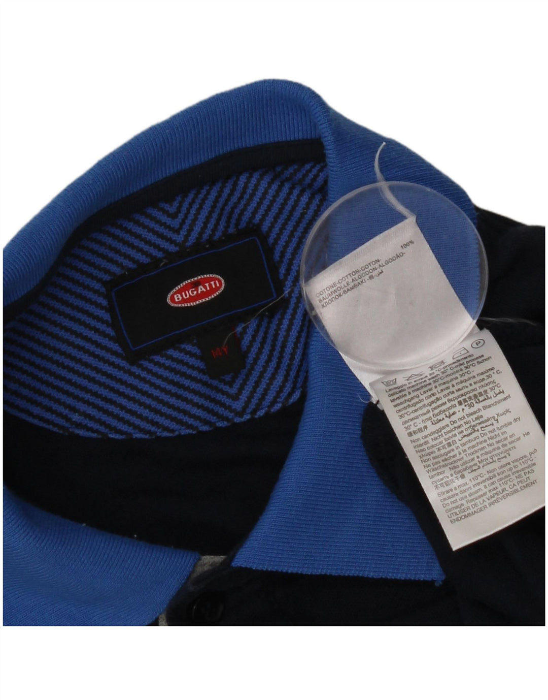 Polo Bugatti Garçon 13-14 ans Bleu Marine Coton